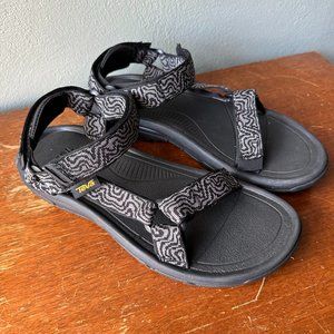 TEVA Men's Hurricane XLT2 Slip-On Sport Sandals 10 black/gray